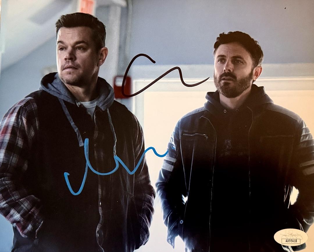 Matt Damon Casey Affleck signed 8x10 (The Instigators) - JSA COA
